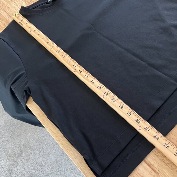 Athleta Harlow Long-Sleeve Hybrid Top Womens Large Black Breathable Pullover - Picture 8 of 10